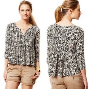 Anthropologie Print Blouse